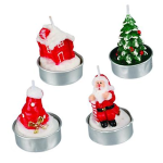 Christmas Table Décor Candle, assorted